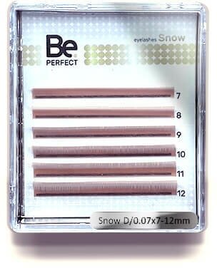 Цветные ресницы Snow Be Perfect MIX D 0.07 7-12 mm 6 линий