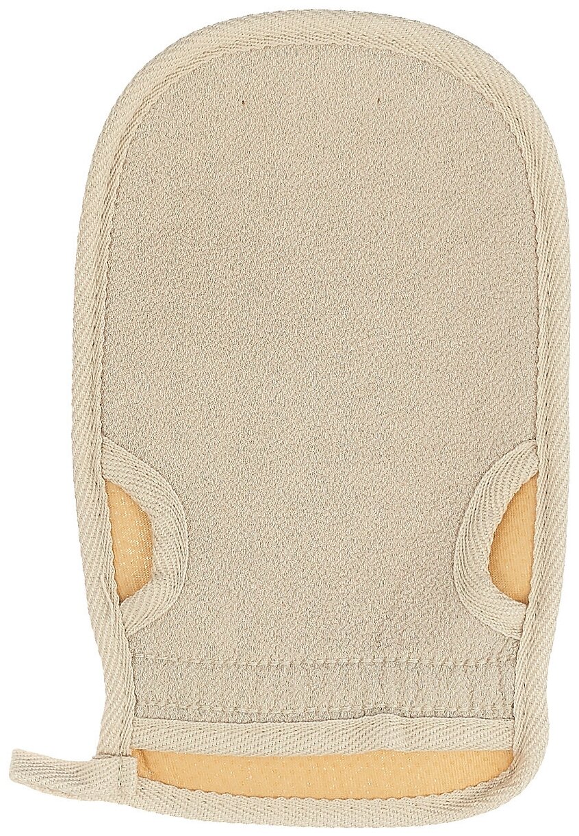 Мочалка «Королевский пилинг» рукавица двусторонняя на резинке medium в ассортименте 3 цвета135х23 см для бани и сауны