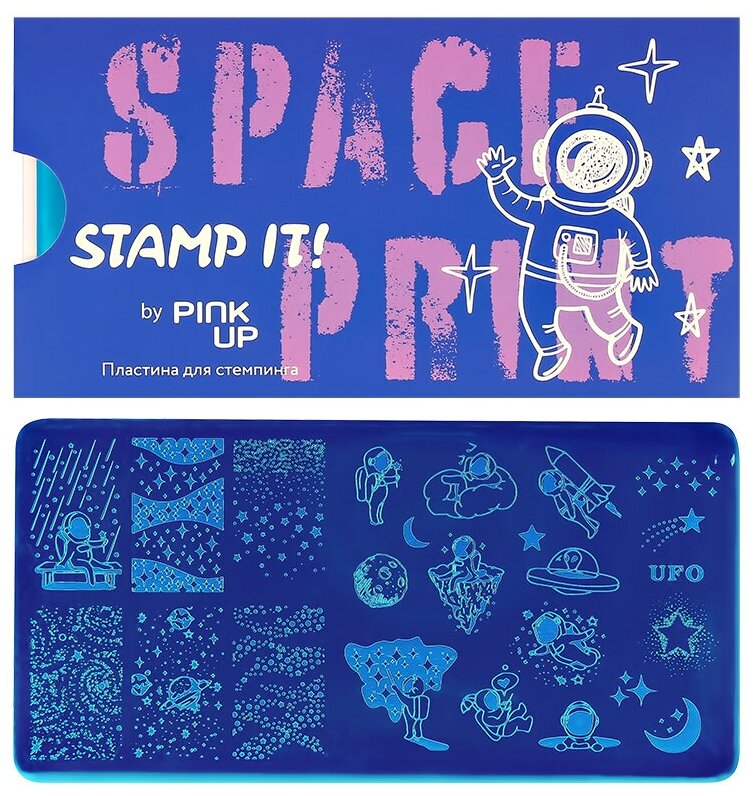 Пластина для стемпинга PINK UP STAMP IT! SPACE PRINT