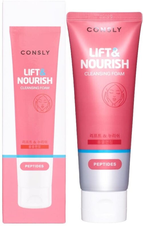 CONSLY Peptides Cleansing Foam “Lift & Nourish” Пенка для умывания укрепляющая с пептидами 120мл