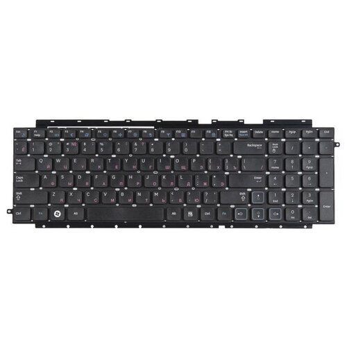 клавиатура ZeepDeep для ноутбука Samsung RC710 NP-RC710-S01UA NP-RC710-S02RU NP-RC710-S03RU NP-RC710E NP-RC710I RC711 черная без рамки гор Enter 2012₽