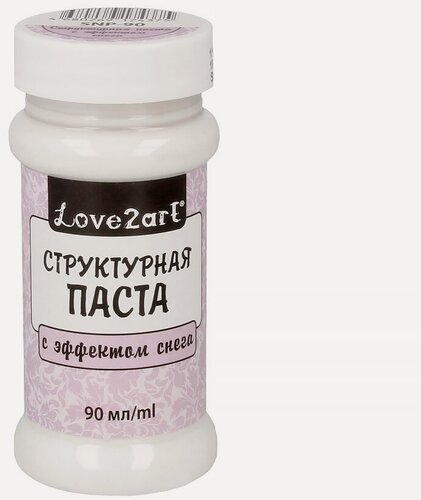 Изображение товара Love2art SNP-90 Структурная паста с эффектом снега белый 90 мл для декоративной отделки