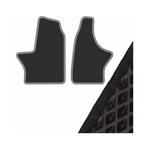 фото Коврик салона skyway газель next (2013 г.в) левый руль 2 пр. eva черный (56х77, 47х79)