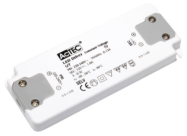 Блок питания AcTEC UT12V/30W 12В 30Вт IP20 2.5A 155x53x16мм