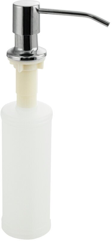 Дозатор BRIMIX для жидкого мыла и моющих средств, хромированный, врезной, под раковину, пластиковый, 300 мл,