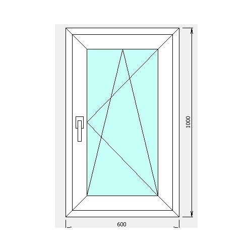 ПВХ окна ш600*в1000