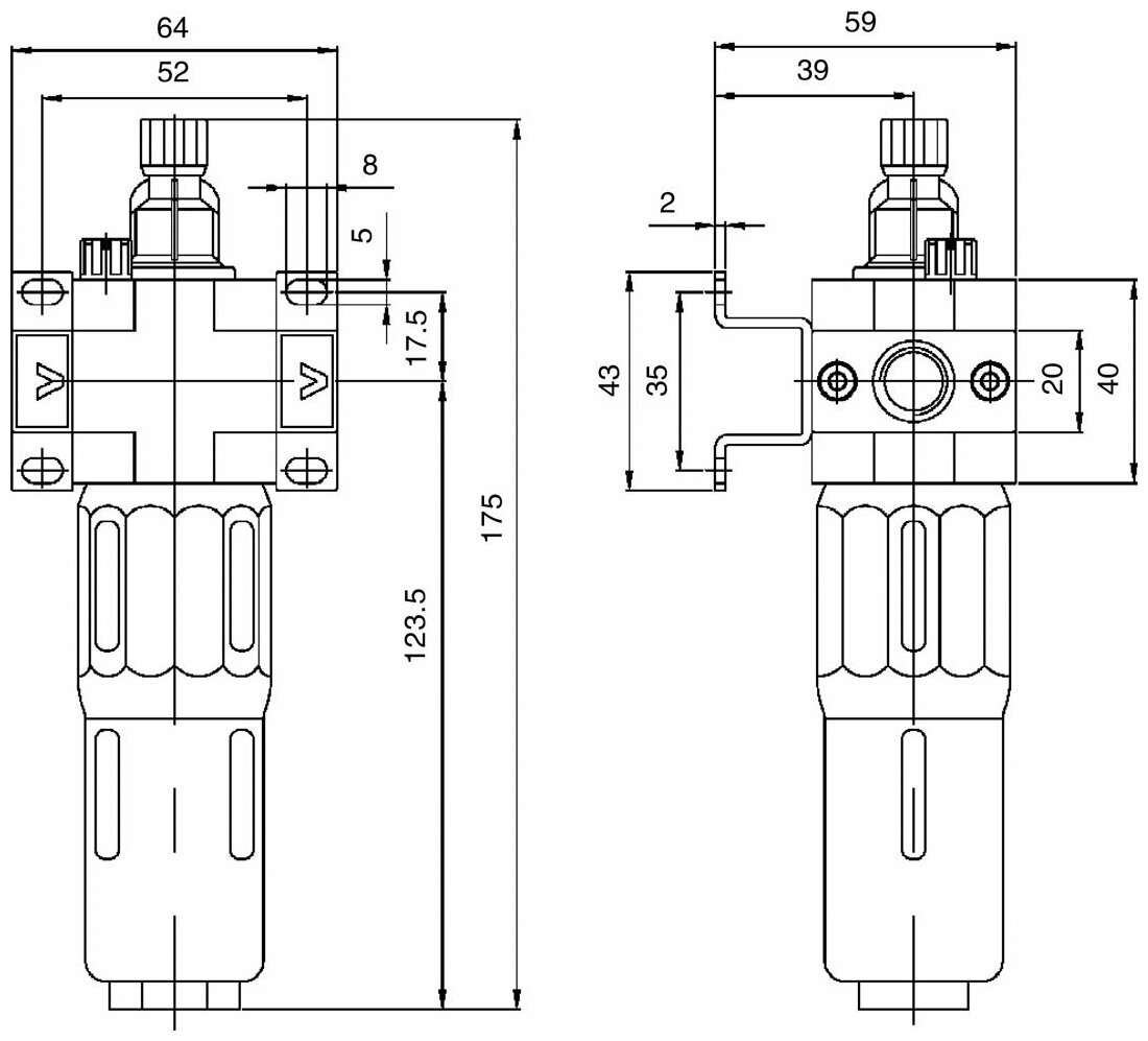 Лубрикатор AMT L-1/4 MINI