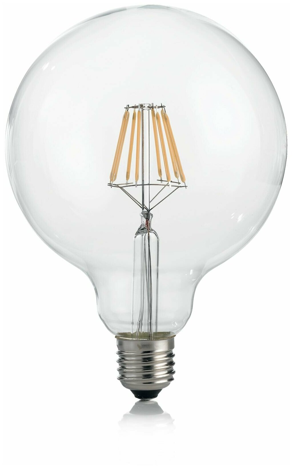 Лампа филаментная ideal lux Globo Big G125 Шар 8Вт 1070Лм 4000К CRI80 Е27 230В Прозрачный Не диммируемая 153988.