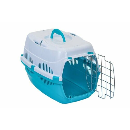 клетка для птиц ferplast regina белая 32 5 х 49 см 1 шт HOMEPET 49 см х 33 см х 32 см переноска для животных средняя бирюзово-белая, 82994 (1 шт)