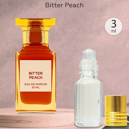 Gratus Parfum Bitter Peach духи унисекс масляные 3 мл (масло) + подарок