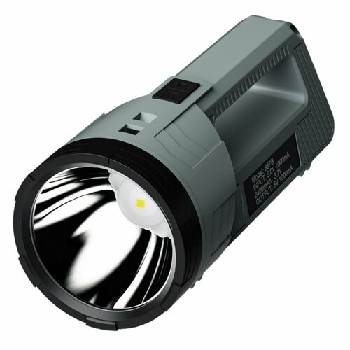фото Фонарь прожекторный аккумуляторный, 2400 мач, 20 вт, cob, usb, индикатор заряда россия