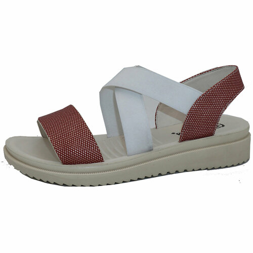 Босоножки Fafala, размер 39, коричневый, белый