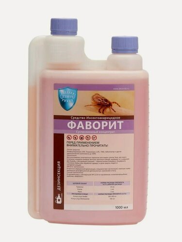 Изображение товара Фаворит - средство от тараканов, иксодовых клещей, клопов, блох, мух, 1000 мл.