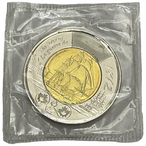Канада 2 доллара 2012 г. (Война 1812 года - Фрегат «Шеннон») (Запайка)