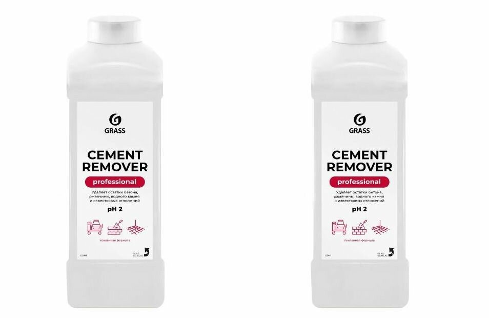 Grass Средство для очистки после ремонта "Cement Remover", 1000 мл - 2 шт