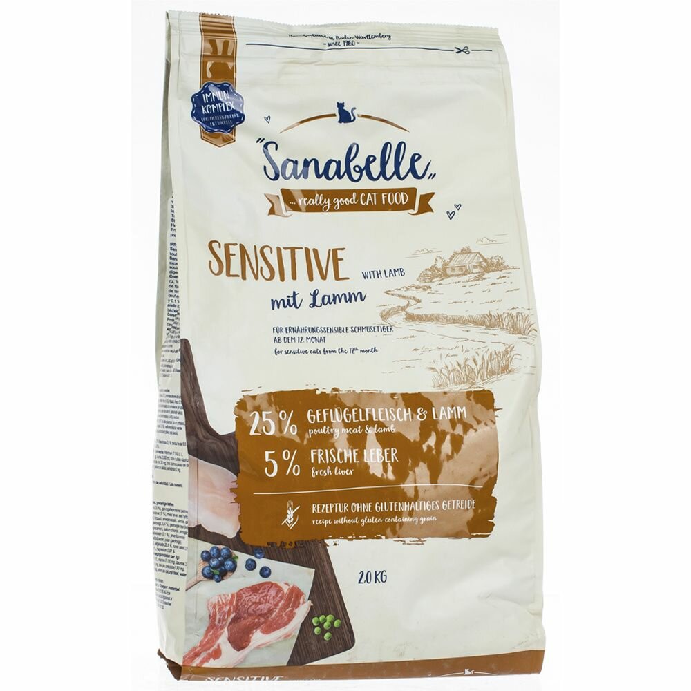 Sanabelle Сенситив/ягненок сухой корм для кошек 0,4 кг