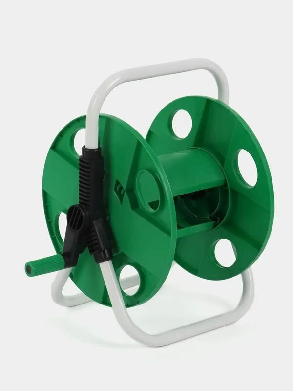 Катушка для шлангов STEEL FROG TOOLS HL067 для шлангов 1.2 и 5/8 дюймов зеленая