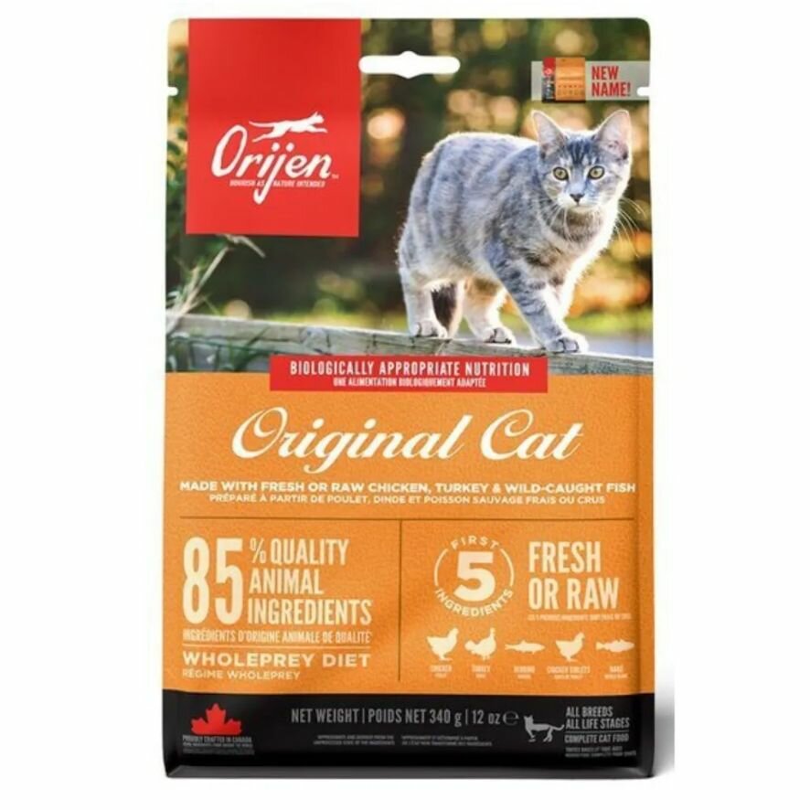 фото Сухой корм для кошек ORIJEN ORIGINAL CAT, 340 гр