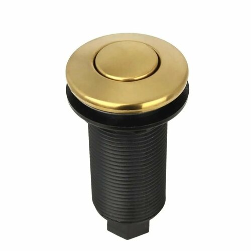 Пневматическая кнопка удлиненнаядля измельчителя пищевых отходов цвет золото глянец шланг 15 м 1000₽