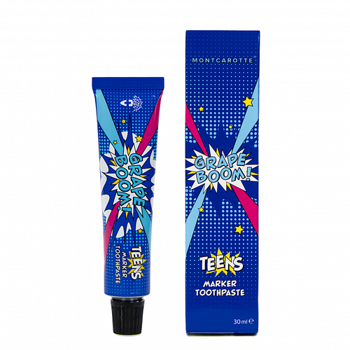 Детская зубная паста-маркер MontCarotte Teens Виноградный Взрыв с 7 лет 30 мл 1280₽