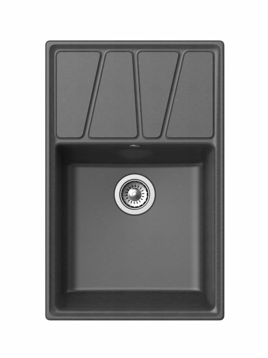 GRANFEST Мойка VERTEX 780L 1-чаша+крыл 780*500мм графит арт. GF-