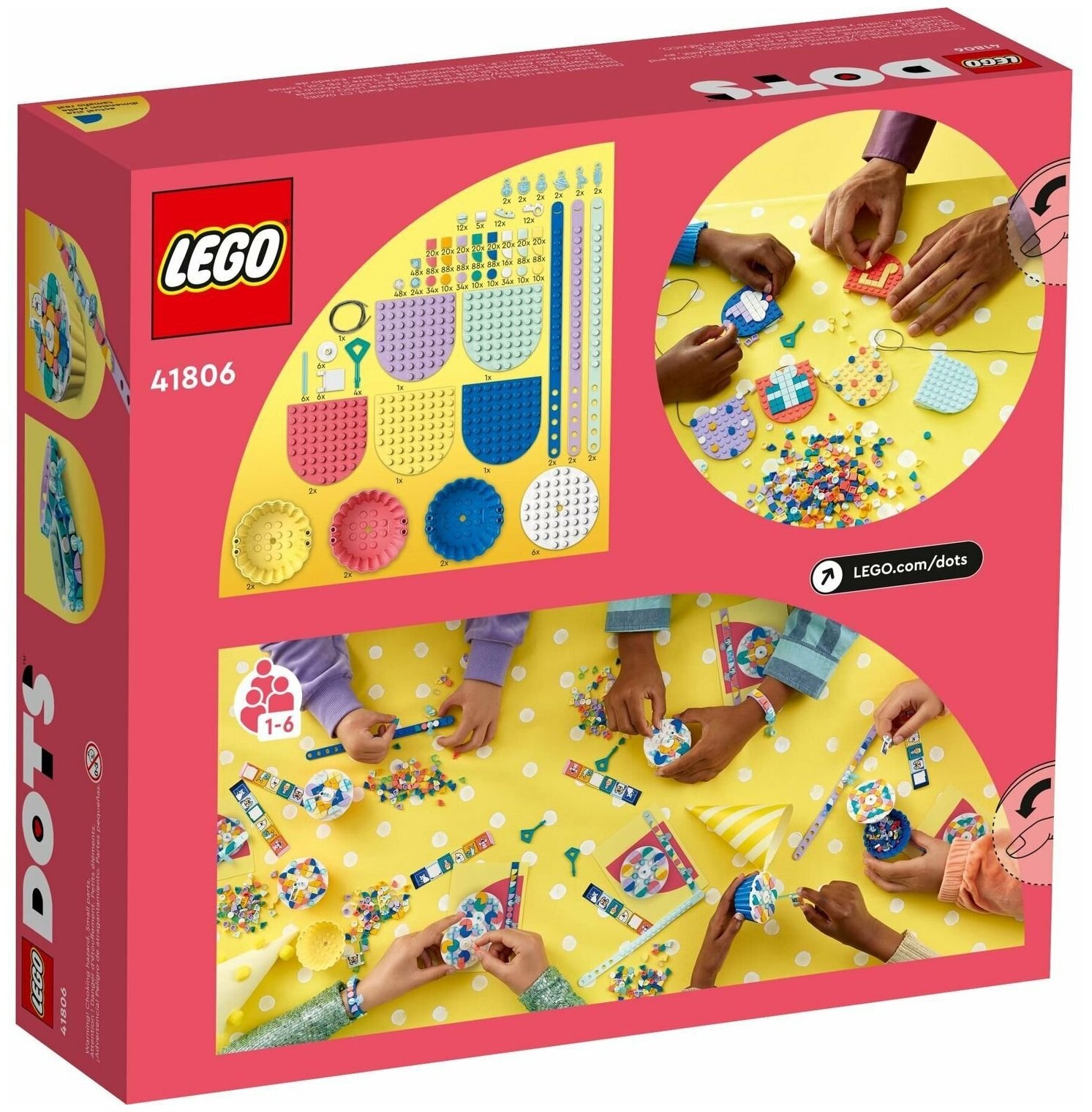 Конструктор LEGO Dots 41806 Ultimate party kit, 1154 дет. — фото 1