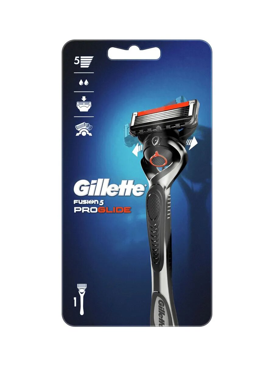Бритва мужская Gillette Fusion5 ProGlide с 1 кассетой, 1 шт