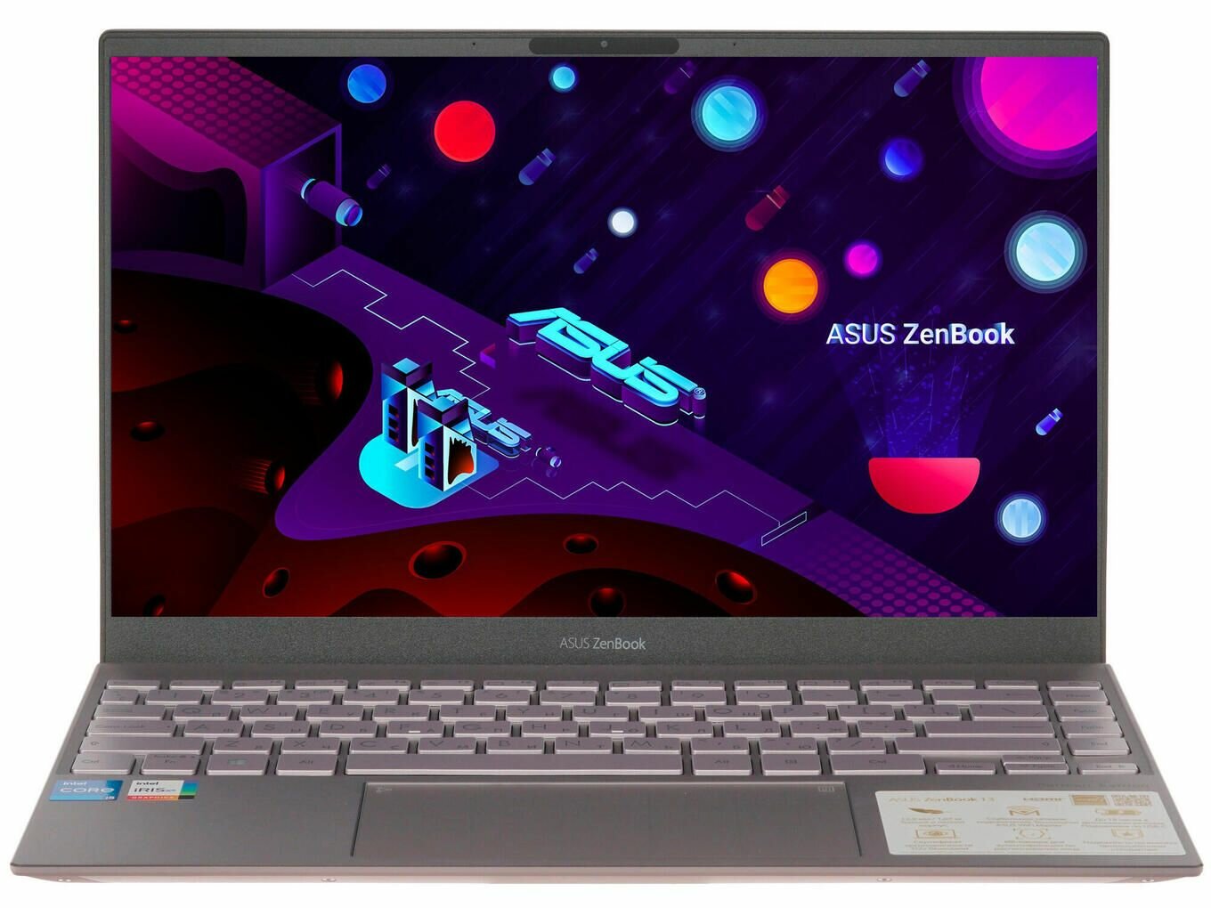 13,3" Ноутбук Asus ZenBook 13 OLED UX325EA-KG276T (90NB0SL2-M06550) серебристый - 1920x1080, OLED, Intel Core i5-1135G7, ядра: 4 x 2,4 ГГц, 8 ГБ, SSD 512 ГБ, Intel Iris Xe Graphics, Windows 10 Home