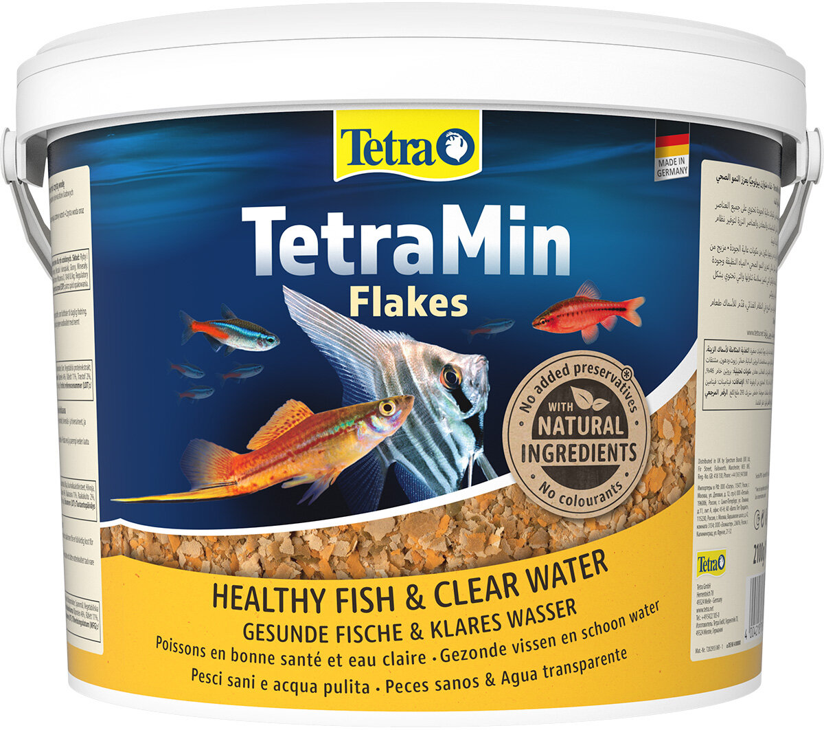 TETRAMIN FLAKES корм хлопья для всех видов рыб (1 л х 4 шт)