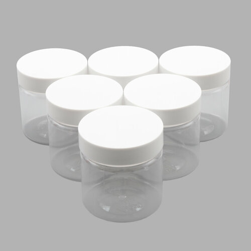 Набор прозрачных банок с крышкой 58мм 150мл 1 6 шт 322₽
