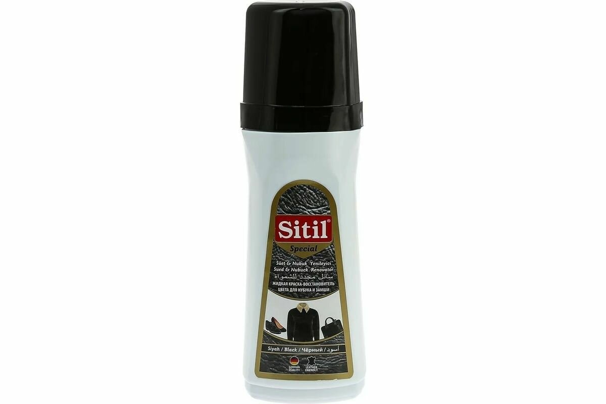 Suede&Nubuck Renovator 100 ml, /черный/, жидкая краска-восстановитель для замши и нубука , Sitil Цвет: черный