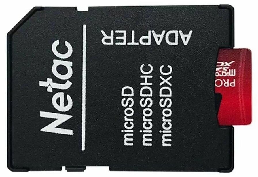 Карта памяти Netac P500 Extreme Pro, MicroSDHC, 32 ГБ Class 10, UHS-I U1 V10 A1, 1 шт. — фото 1