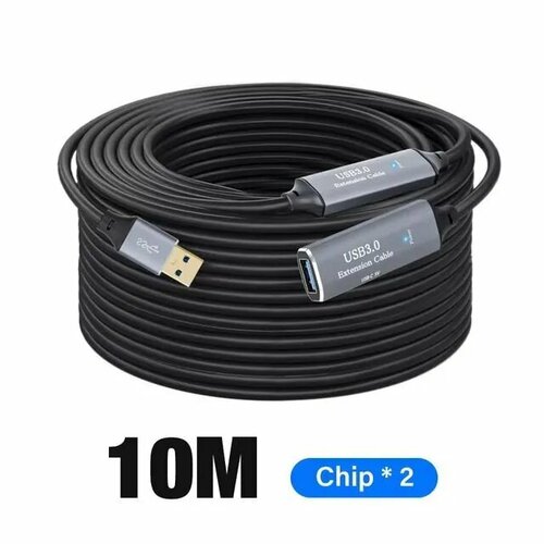 фото Удлинитель активный palmexx usb3.0(m)-usb3.0(f), питание usb-c(f) 5v, 10 метров