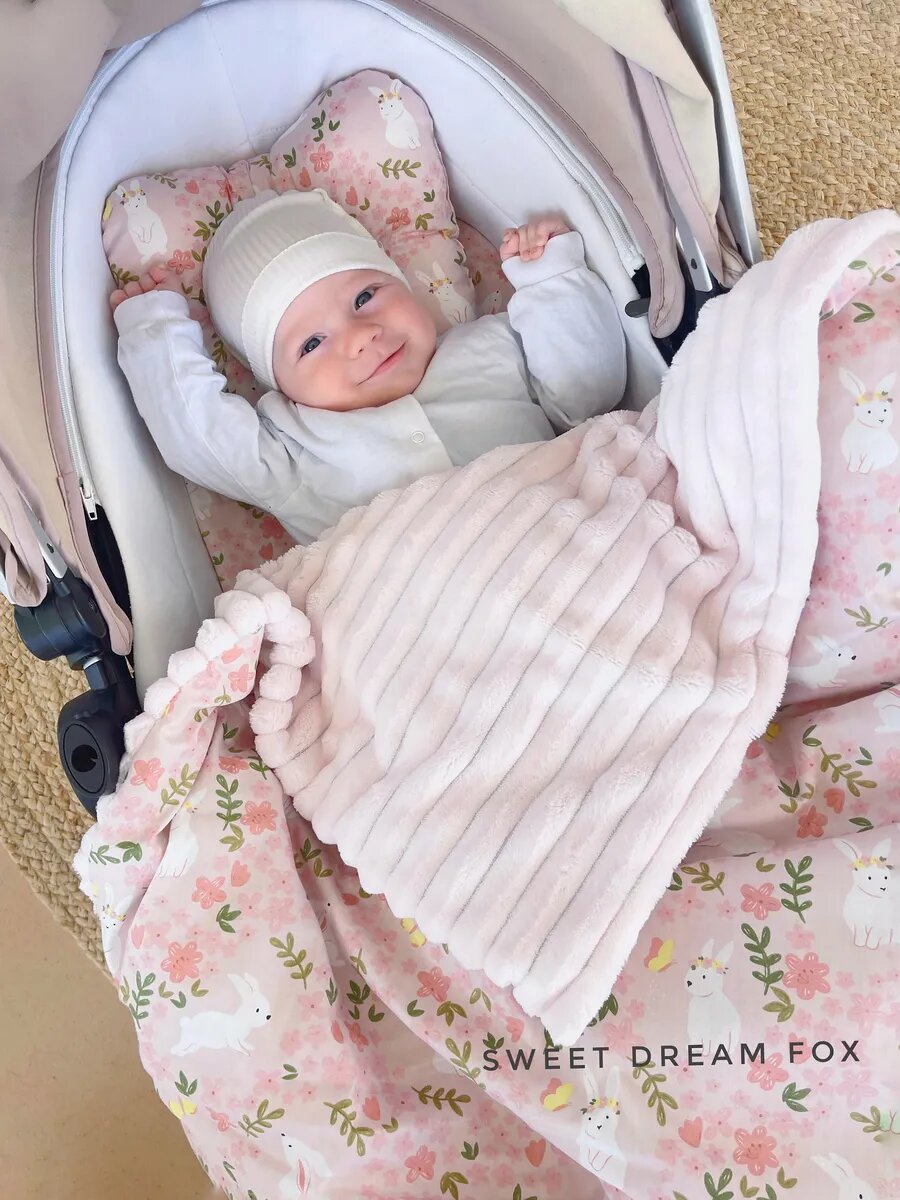 Комплект в коляску для новорожденных осень зима — фото 1