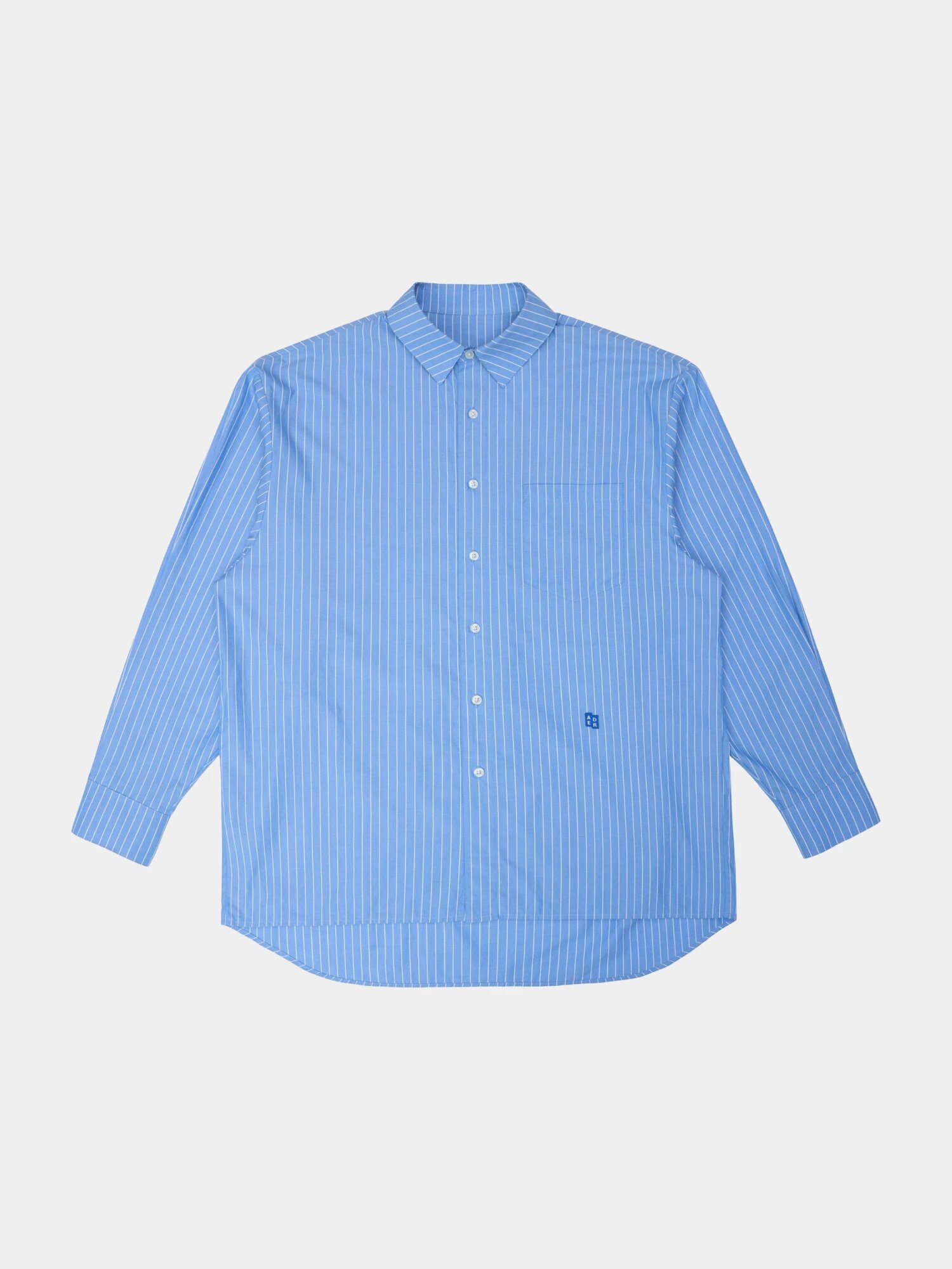 Рубашка ADERERROR Sig BL Tag Shirt 01, размер XL, полоска