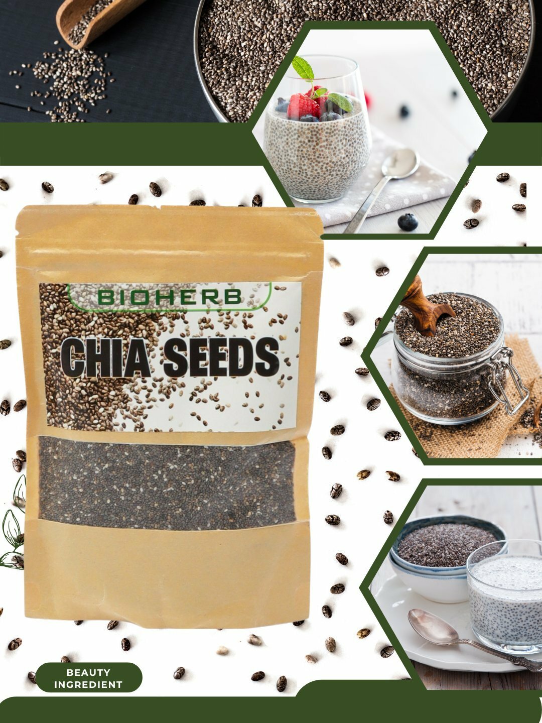 Натуральные семена чиа 400 г – источник энергии и пользы для здоровья