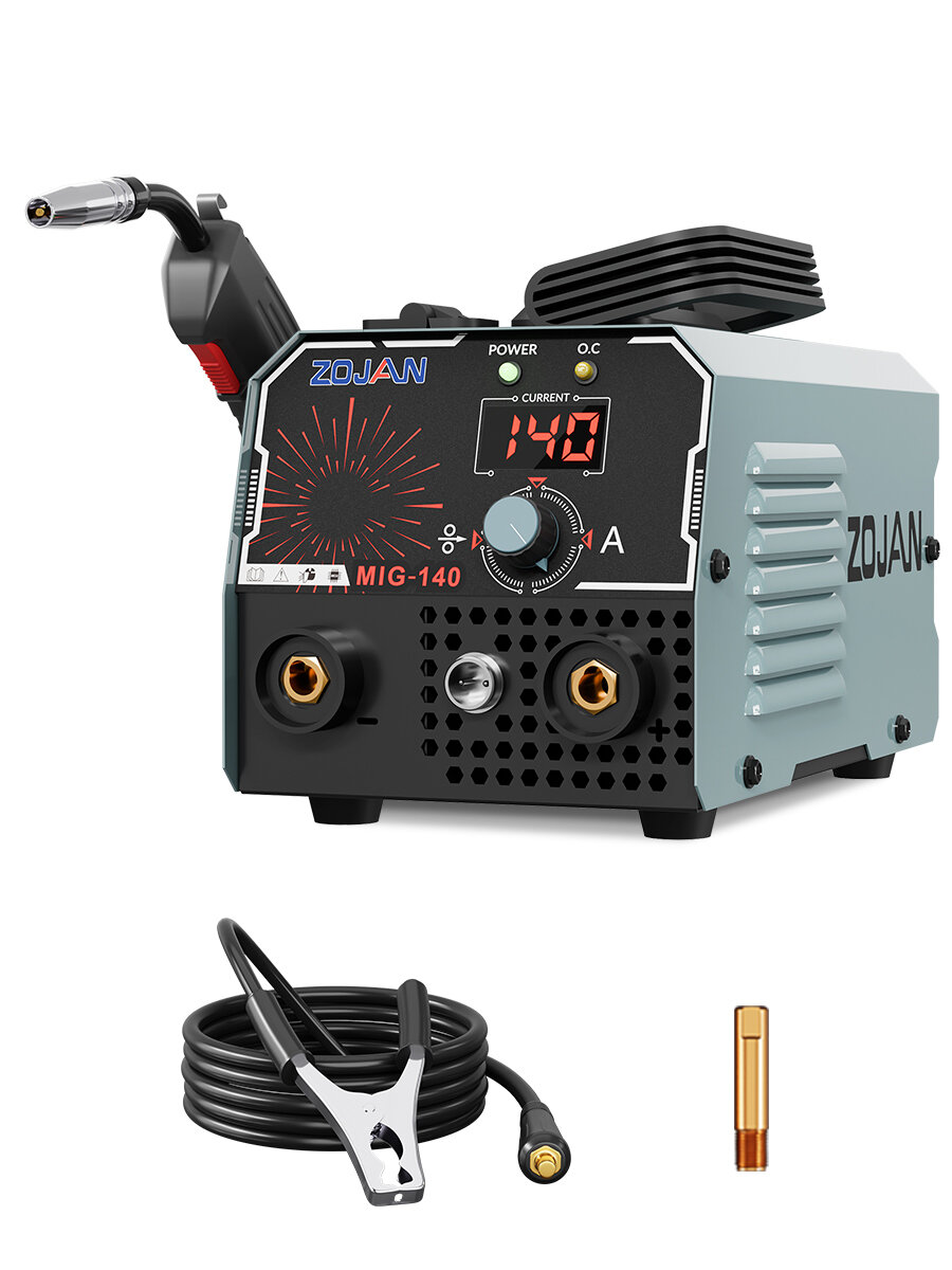 Сварочный полуавтомат без газа с синергетикой MIG-140 инверторный