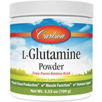 Порошок L-Glutamine Carlson Labs, L-глютамин (100 г) / Для выработки и функционирования мышечной ткани, поддержки иммунитета - изображение