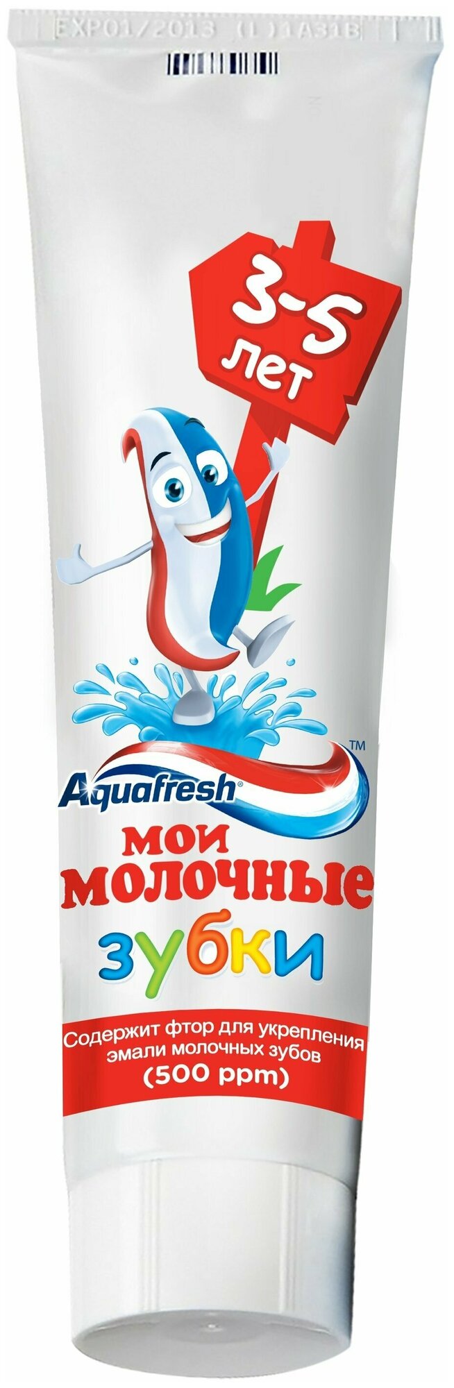 Зубная паста Aquafresh Мои молочные зубки детская 3-5лет 50мл - фото №1