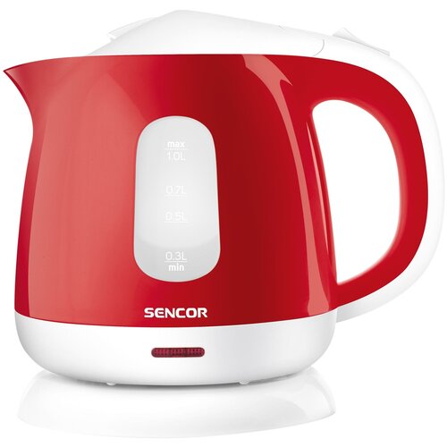 Чайник Sencor SWK 1014RD, red чайник 1 2л energy белый защита от работы без воды съемный фильтр мощн 900 1100вт