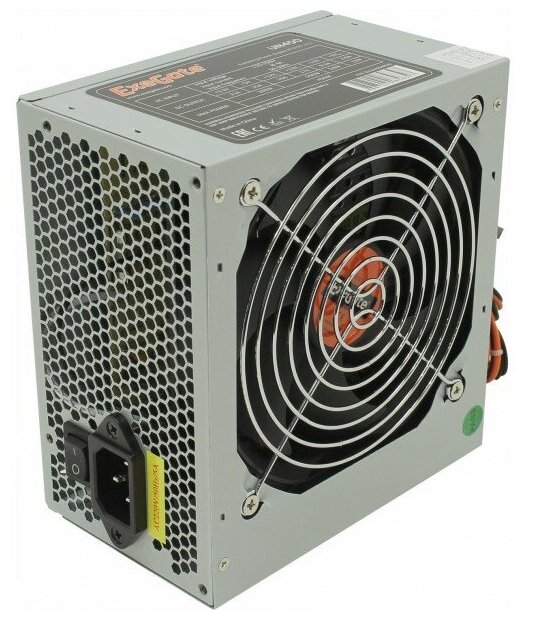 Блок питания 450W ExeGate UN450, ATX, PC, 12cm fan, 24p+4p, 6/8p PCI-E, 3*SATA, 2*IDE, FDD + кабель 220V в комплекте