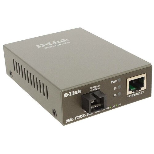 медиа конвертер d link dmc 805x a1a 1xcx4 10g 1xspf 10g Медиаконвертер D-Link DMC-F20SC-BXD/A1