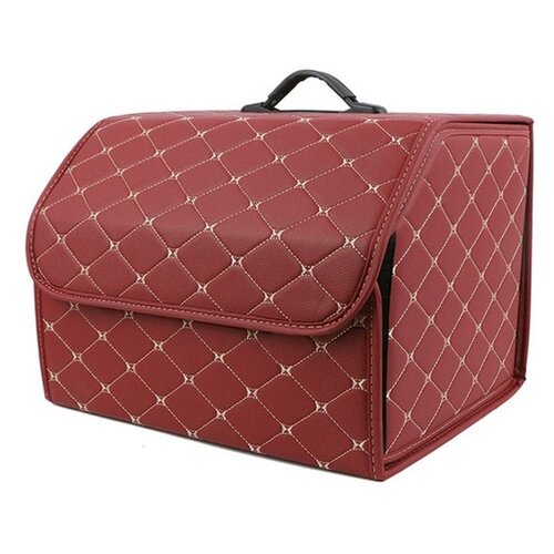 фото Сумка-органайзер в багажник innozone car trunk organizer medium - red/white line