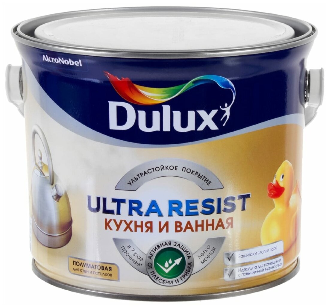 Краска латексная Dulux Ultra Resist Кухня и ванная