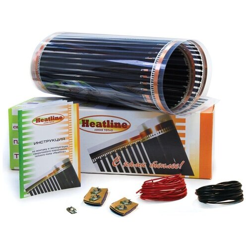 , Heatline, HLS-150-10.0, 10 м2, 200х50 см heatline сверхтонкий тёплый пол 1500вт 10м2 hl 1500 10 0