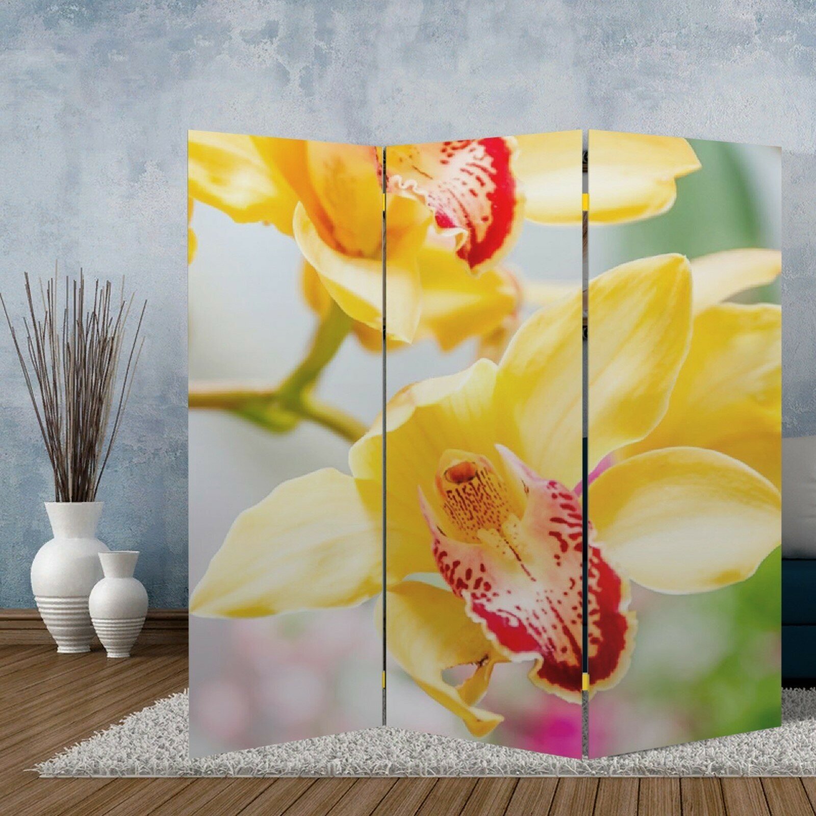 Ширма "Орхидеи". 160 × 150 см 2543456