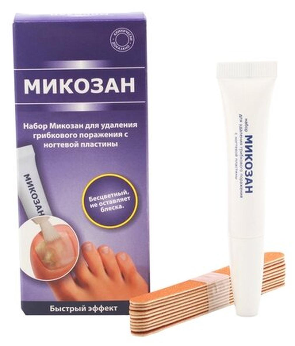 Микозан набор жидкость д/мест. прим. туба, однор. пилочки д/ногтей уп.