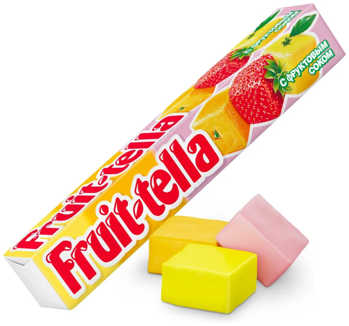 Жевательные конфеты Fruit-tella Ассорти с фруктовым соком, 21 шт. - фотография № 16