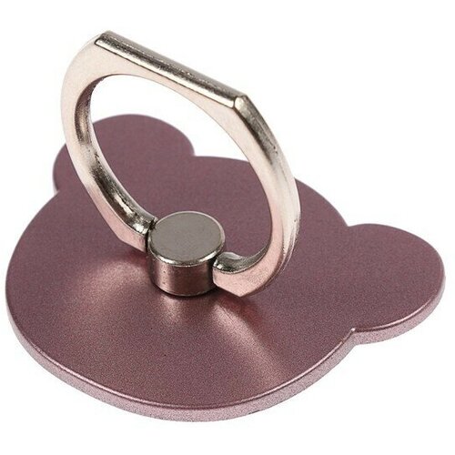 Держатель-подставка с кольцом для телефона , в форме Мишки, розовый 5 шт