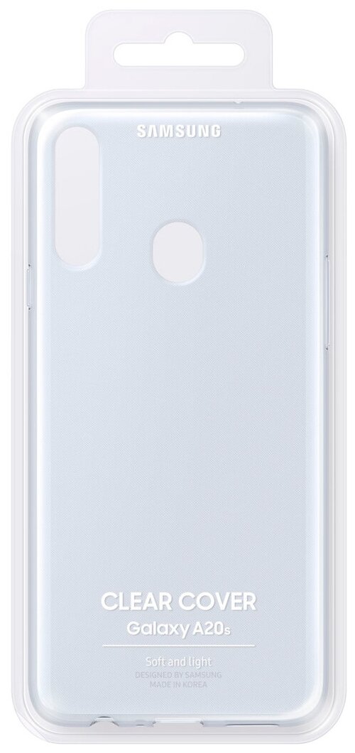 Чехол (клип-кейс) SAMSUNG Clear Cover, для Samsung Galaxy A20s, прозрачный [ef-qa207ttegru] - фото №5